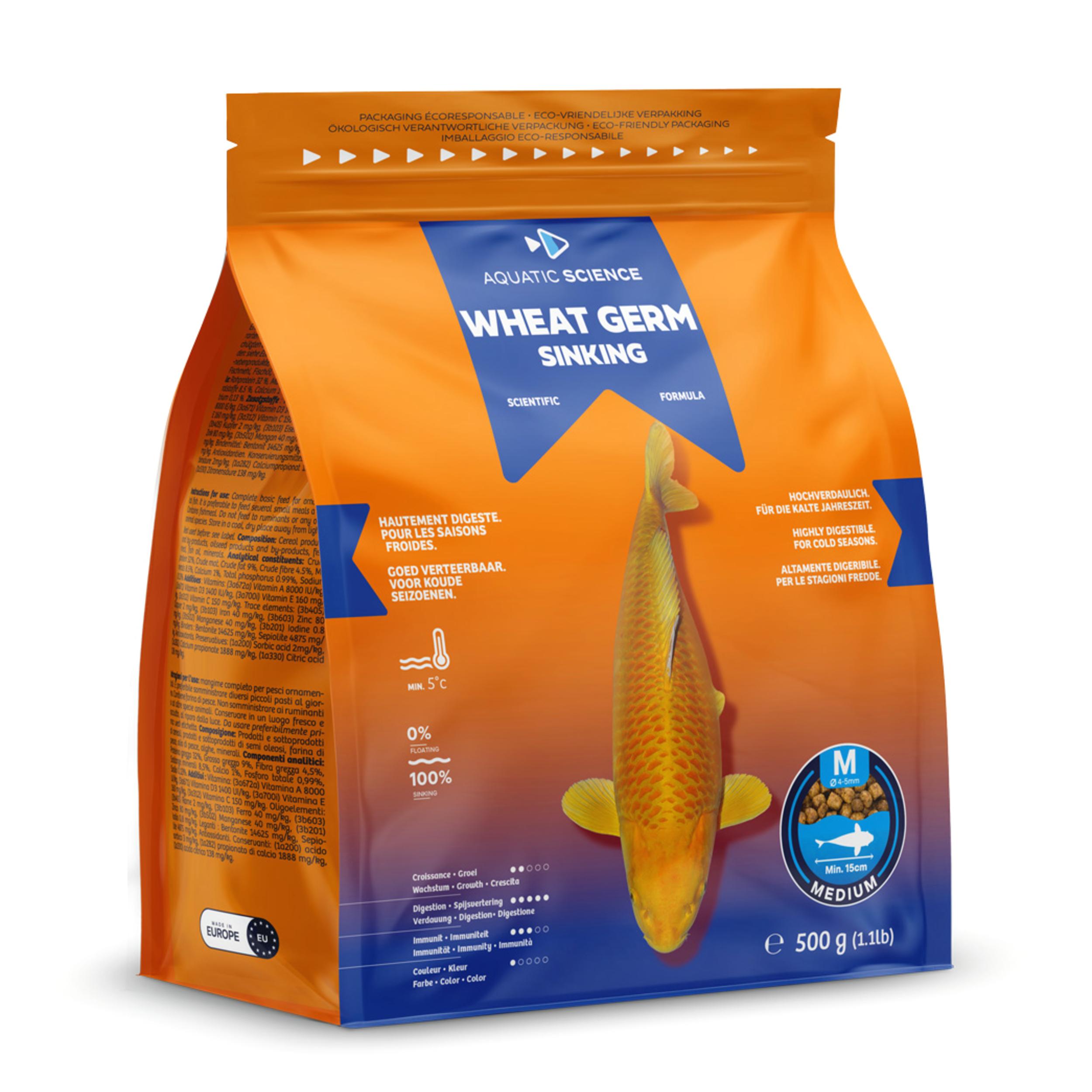 Wheat Germ Sinking Medium 0,5kg Dier, Vis, Zeeleven