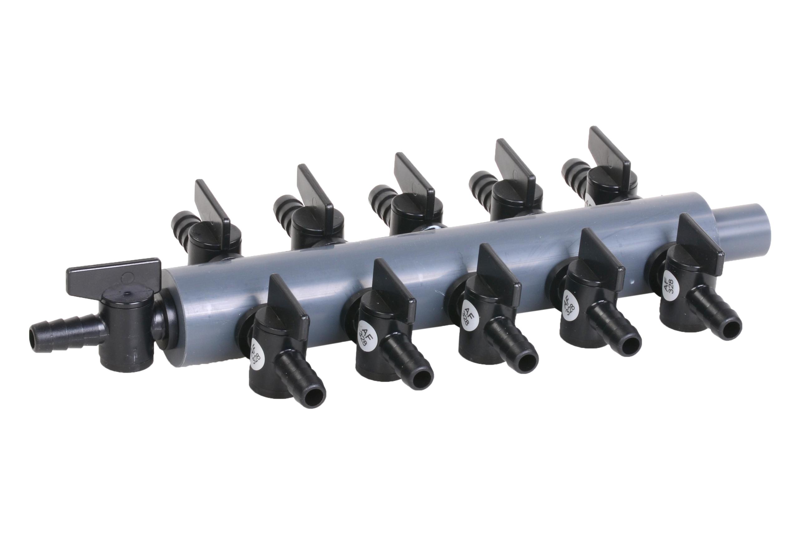 Kunsstof Luchtverdeler 9mm - 11 kraantjes Apparaat, Klem, Hulpmiddel