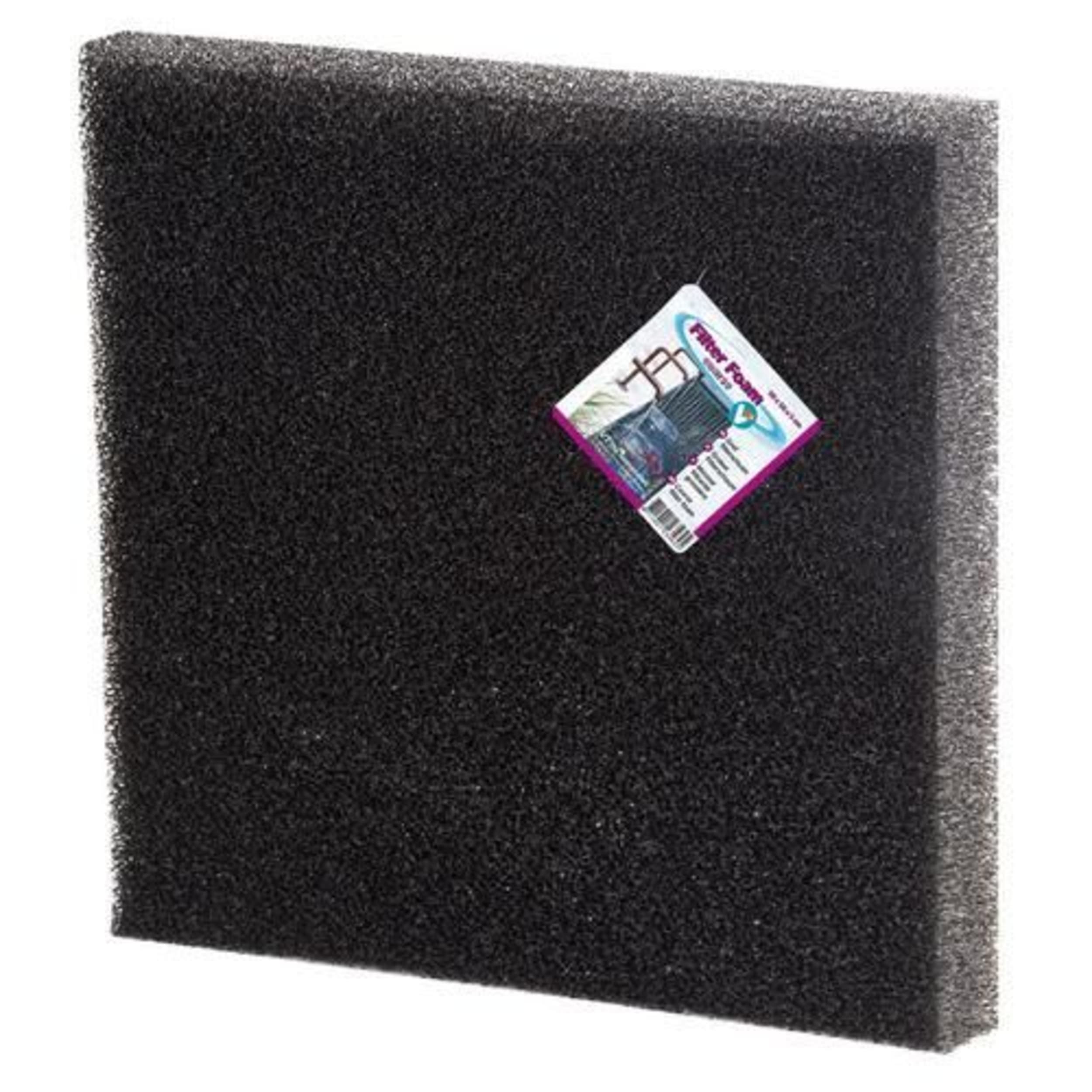 Filterschuim 50 x 50 x 2 cm Zwart - Grof Filterschuim 50 x 50 x 2 cm Zwart - Grof