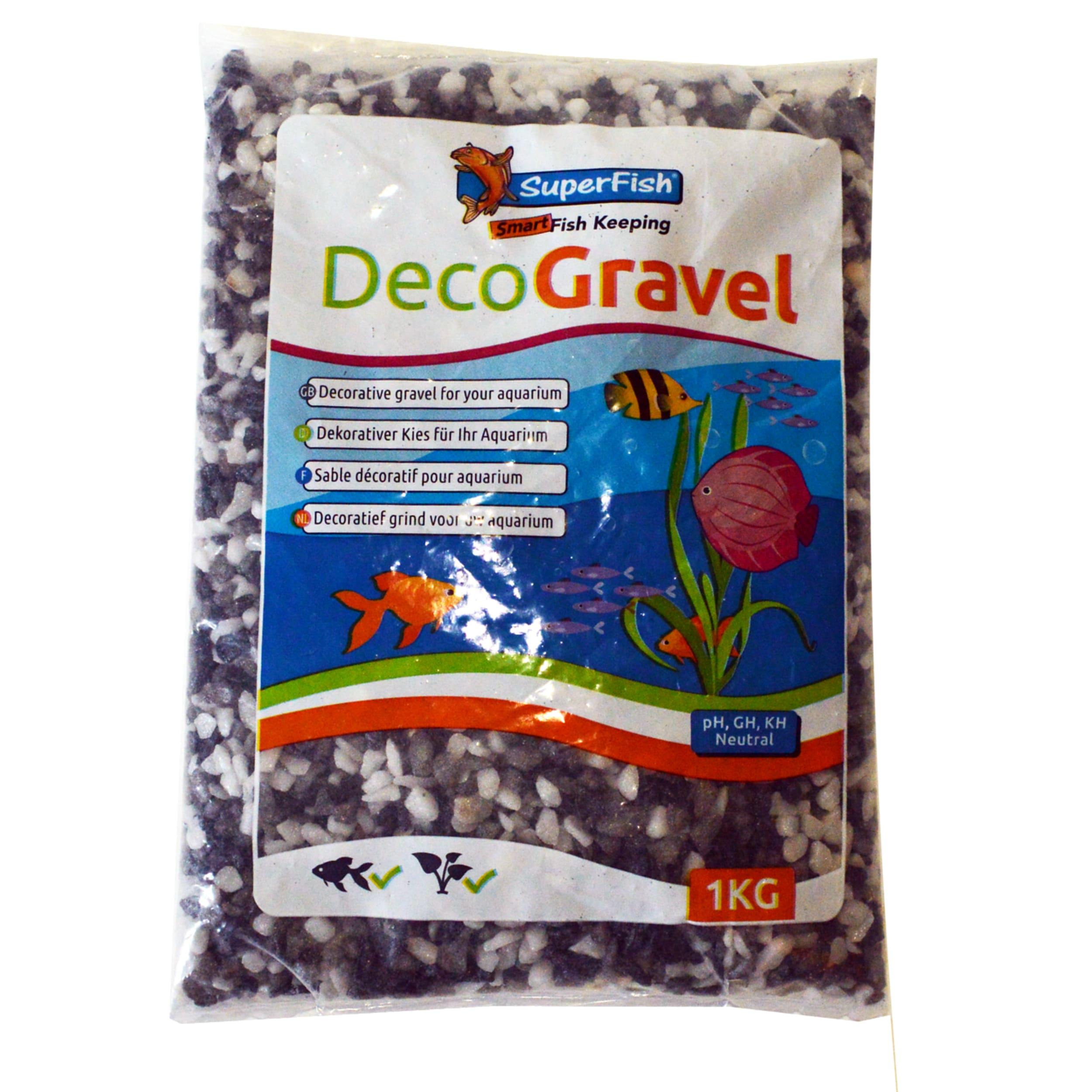 Deco Kies Mix White-Schwarz-Grau 1 kg Food