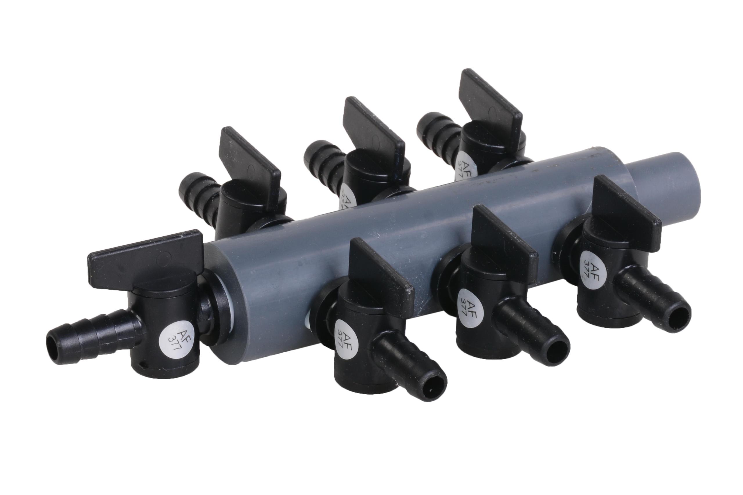 Kunsstof Luchtverdeler 9mm - 7 kraantjes Apparaat