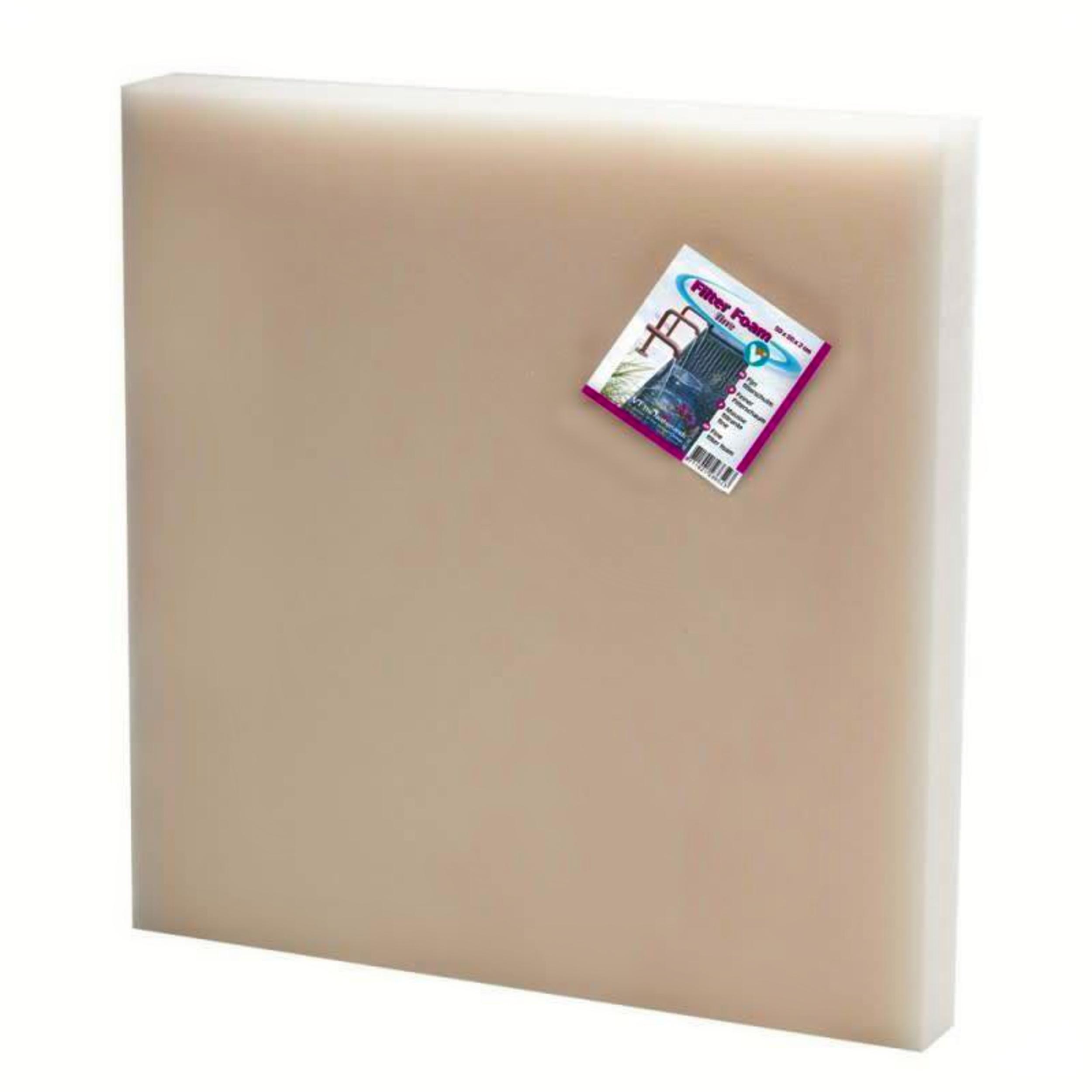 Filterschuim 50 x 50 x 2 cm Wit - Fijn Filterschuim 50 x 50 x 2 cm Wit - Fijn