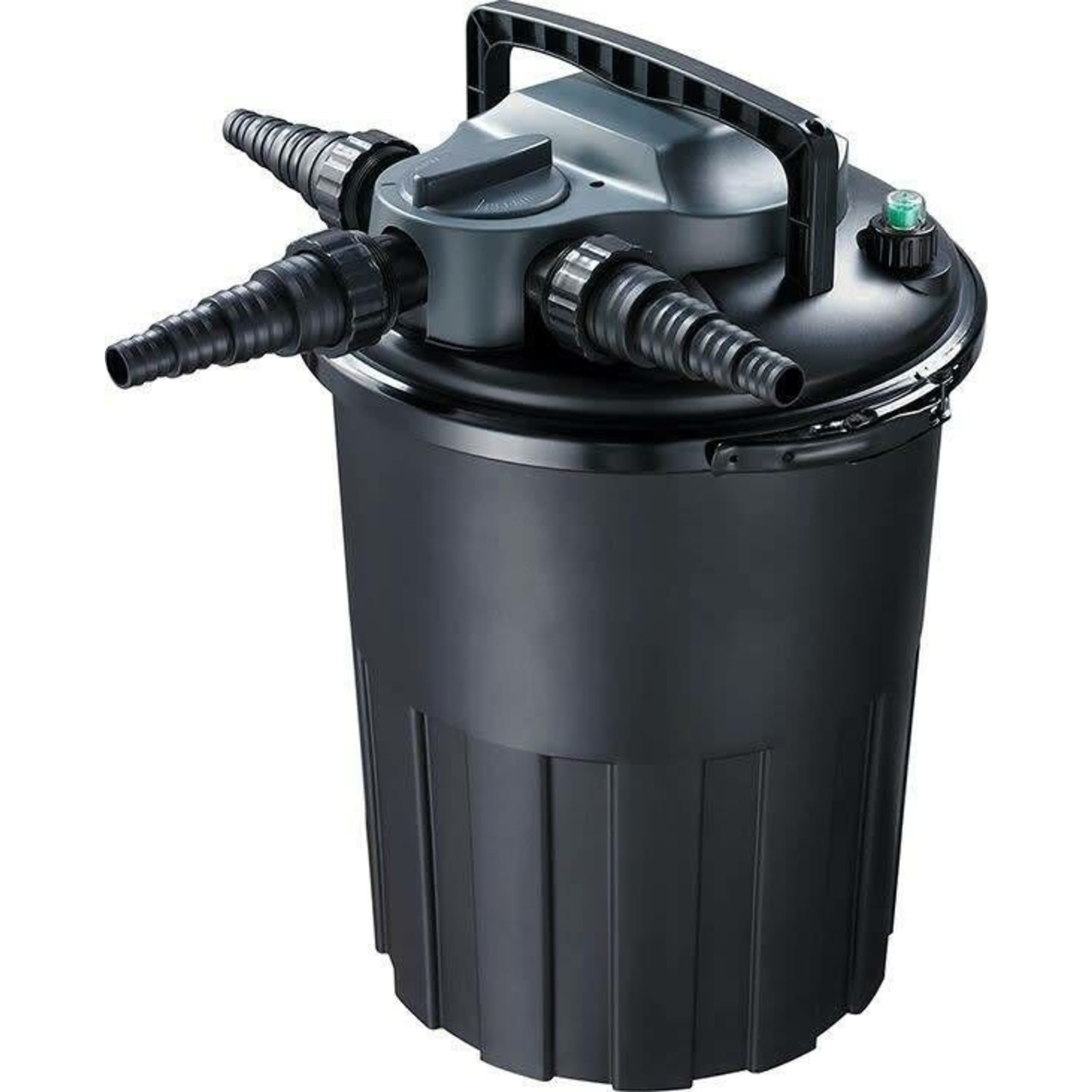 Drukfilter CBF-15000 met 36 watt UVC & Backwash functie Machine, Fles, Shaker