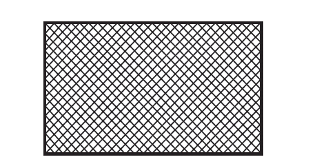 Plastic filter grid standard black Grille, Home Decor