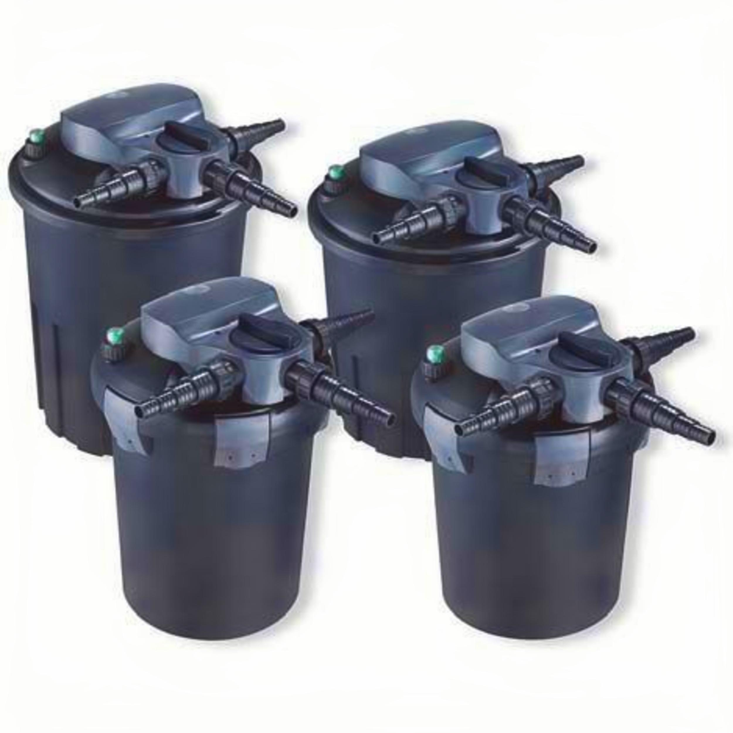 Drukfilter CBF-8000 met 11 watt UVC & Backwash functie Fles, Machine
