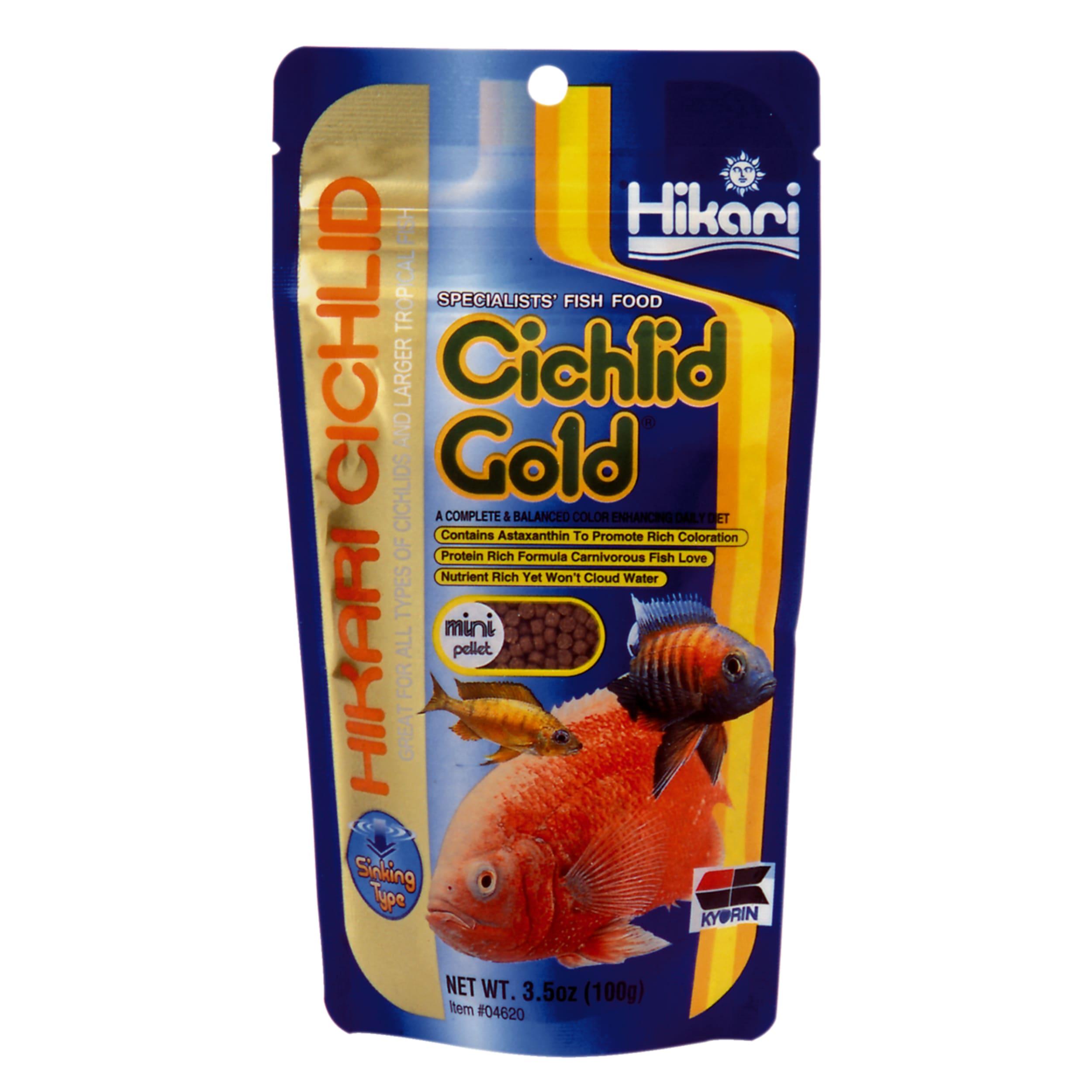 Cichlid gold mini 100 grams sinking Animal, Fish, Sea Life, Bottle
