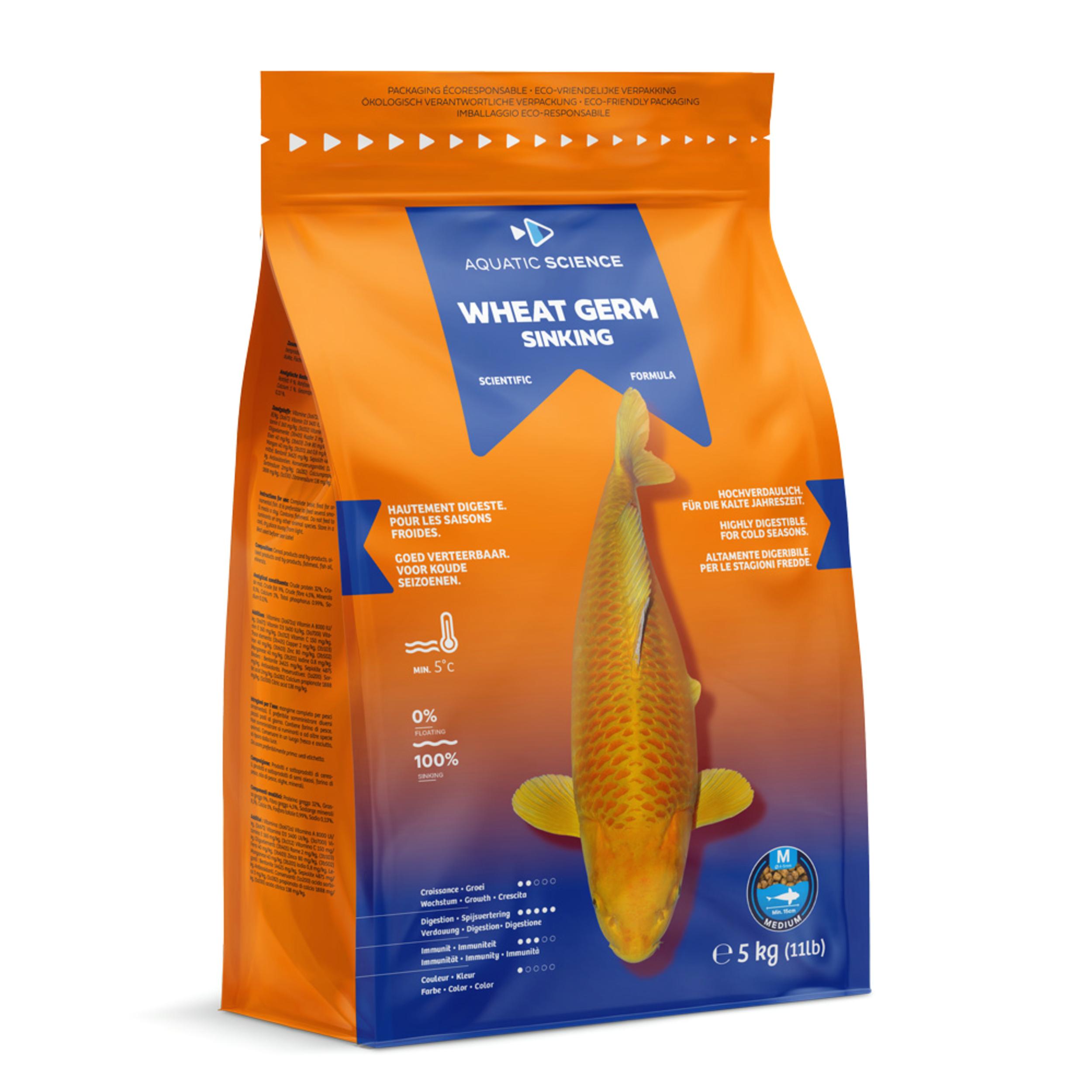 Wheat Germ Sinking Medium 5kg Dier, Vis, Zeeleven